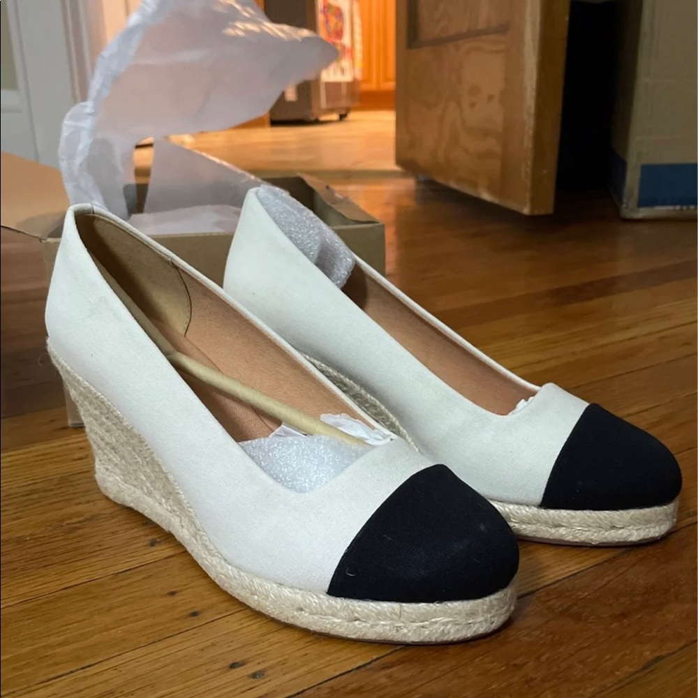 Jcrew Espadrille Wedges 6.5 NWT